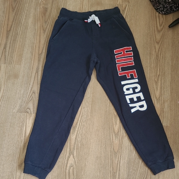 Tommy Hilfiger Kids Dark Blue Joggers with Logo - Picture 1 of 3